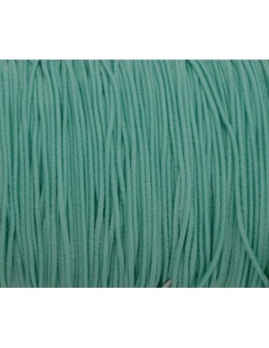 Cordon élastique 1mm de couleur vert d'eau