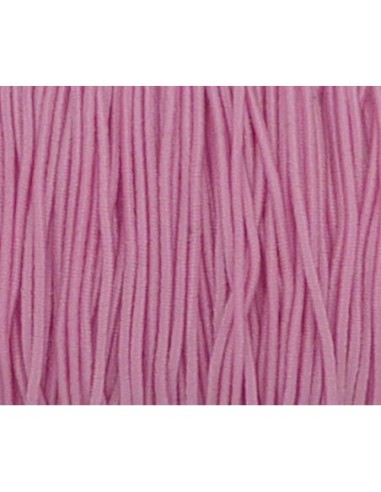 Fil élastique rose bonbon 1mm