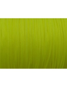 3m Fil polyester, nylon tressé 0,7mm jaune fluo - shamballa 2