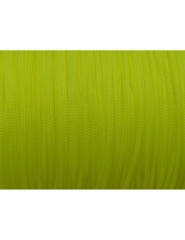 3m Fil polyester, nylon tressé 0,7mm jaune fluo...
