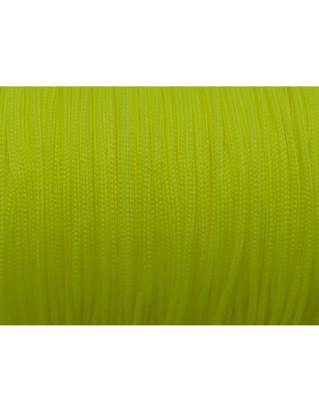 3m Fil polyester, nylon tressé 0,7mm jaune fluo - shamballa