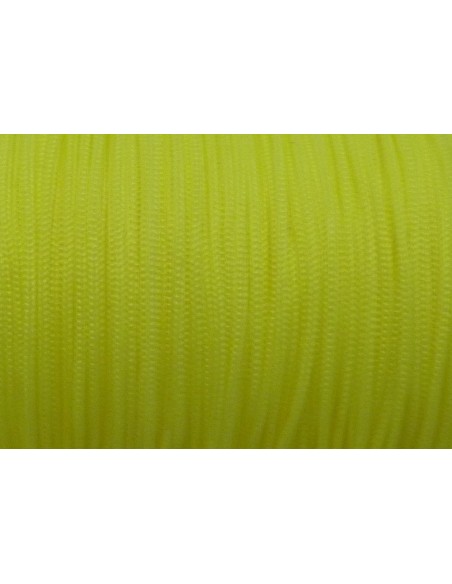 3m Fil polyester, nylon tressé 0,7mm jaune fluo - shamballa