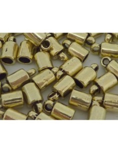 embout en métal doré pâle pour cordon de 3mm
