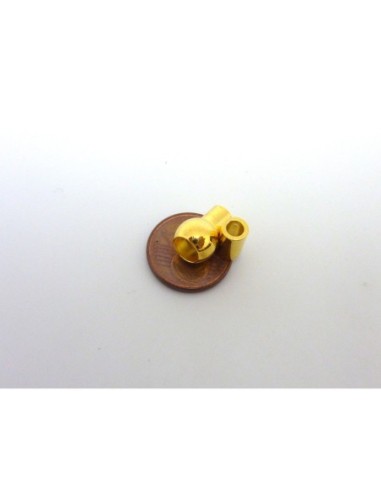 Fermoir aimanté rond tube 7,9mm pour cordon de 3mm