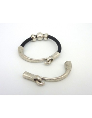 R-Fermoir bracelet jonc crochet pour cordon 4,5...