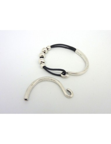 Intercalaire, demi jonc crochet 8cm pour cordon...