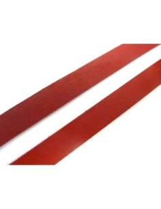 20cm lanière cuir largeur 15mm de couleur rouge