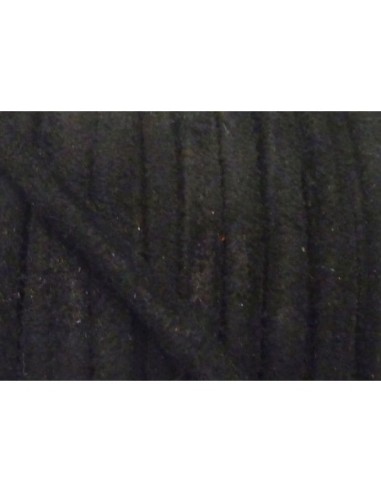 R-1m de Cordon daim plat 4mm de couleur noir