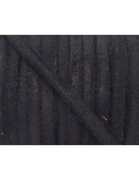 R-1m de Cordon daim plat 4mm de couleur noir