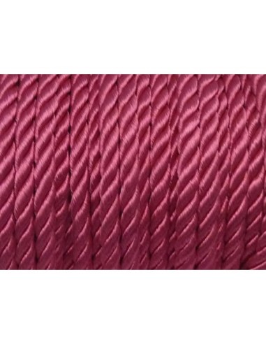 50cm Cordon nylon mouliné 5mm couleur rose