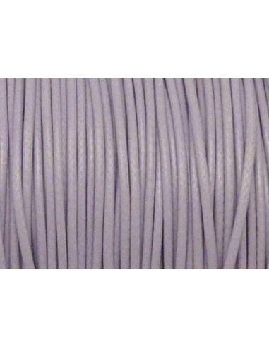 5m Cordon polyester enduit souple 1mm imitation cuir parme