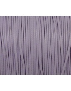 5m Cordon polyester enduit souple 1mm imitation cuir parme 2