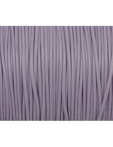 5m Cordon polyester enduit souple 1mm imitation cuir parme