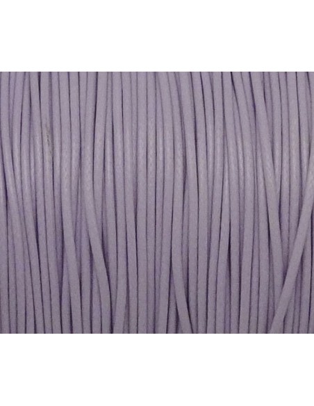 5m Cordon polyester enduit souple 1mm imitation cuir parme