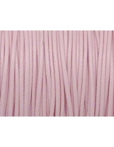 5m Cordon polyester enduit souple 1,1mm imitation cuir rose