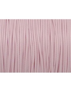 5m Cordon polyester enduit souple 1,1mm imitation cuir rose 2