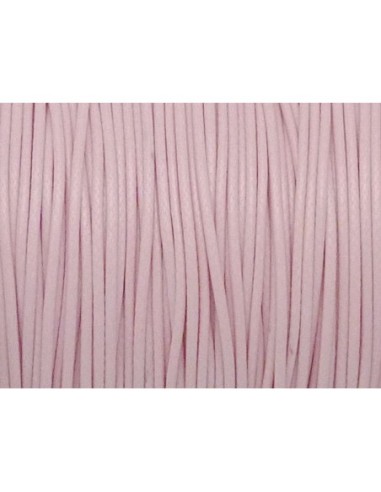 5m Cordon polyester enduit souple 1,1mm imitation cuir rose