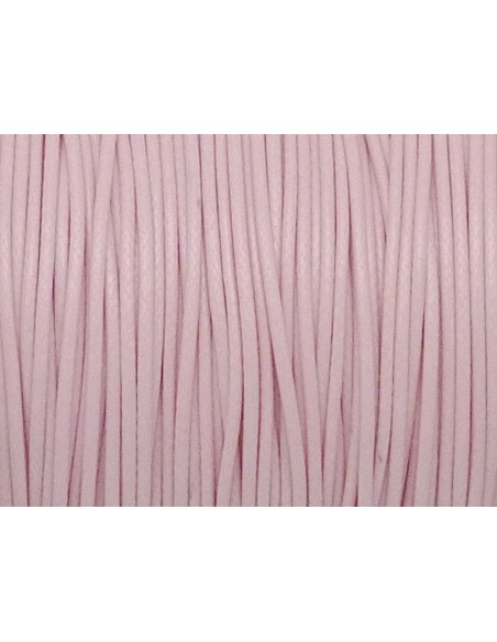 5m Cordon polyester enduit souple 1,1mm imitation cuir rose