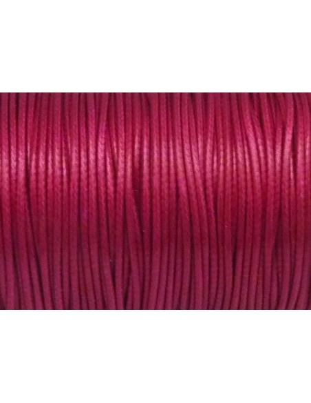 Cordon pour bijoux rose fuchsia imitation cuir