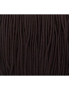 Fil élastique marron foncé 1mm 2