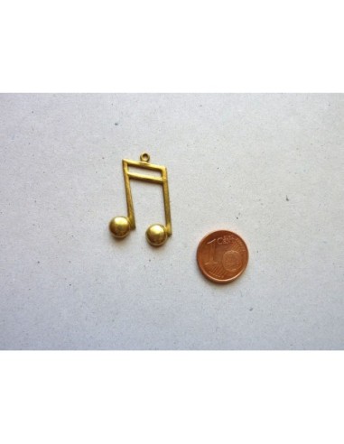 Note de musique Vintage en laiton