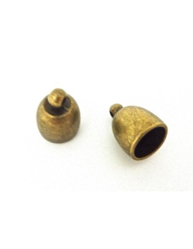 Embout bronze pas cher pour cordon de 10mm en métal