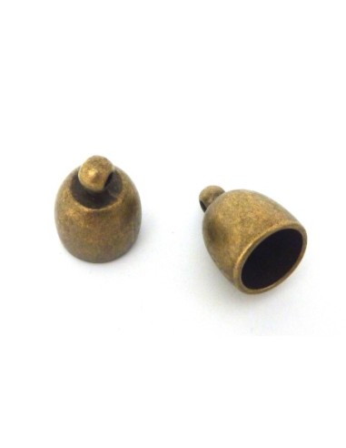 Embout bronze pas cher pour cordon de 10mm en métal