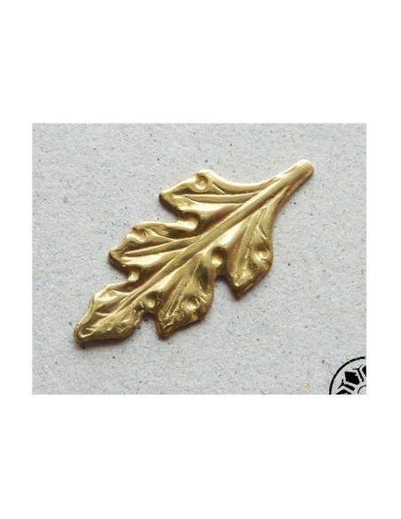 Estampe feuille en laiton doré