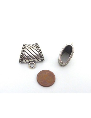 R-5 Perles passant, support breloque 24mmx23mm,...