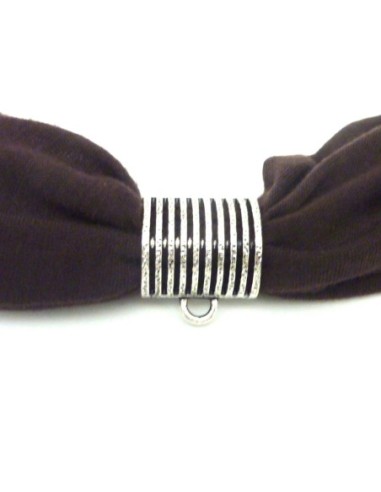 Support breloque XXL argenté, pour foulard