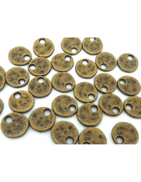 sequin en métal de couleur bronze 12mm