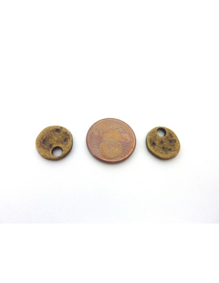 sequin en métal de couleur bronze 12mm
