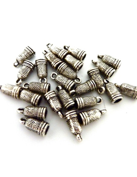 embout argenté pour pompon 