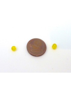20g de perles de rocaille de couleur jaune transparent 3mm en verre 2