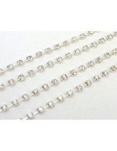 Chainette strass argenté 2