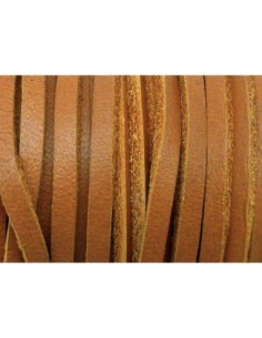 R-1m Cuir carré 3,3mm de couleur camel, marron - CUIR