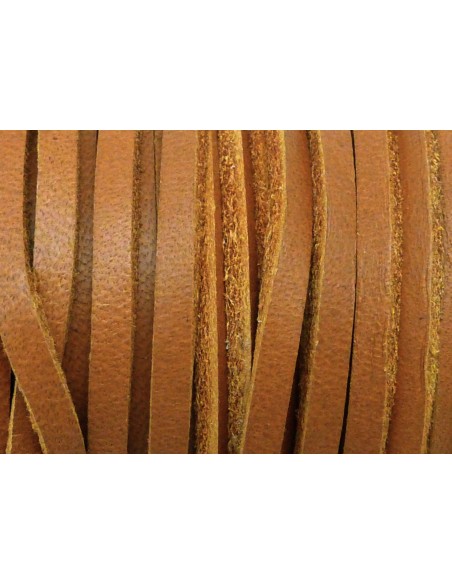 R-1m Cuir carré 3,3mm de couleur camel, marron - CUIR