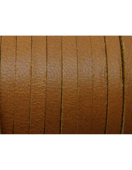 R-1m Cuir carré 3,3mm de couleur camel, marron - CUIR