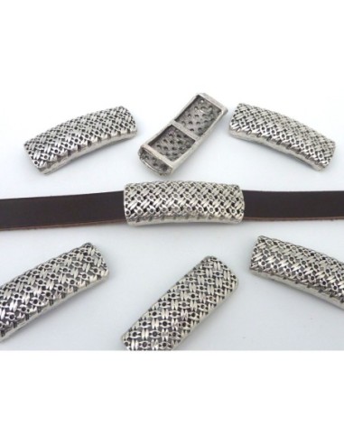 R-5 Perles passant rectangle filigrane 37mm en...
