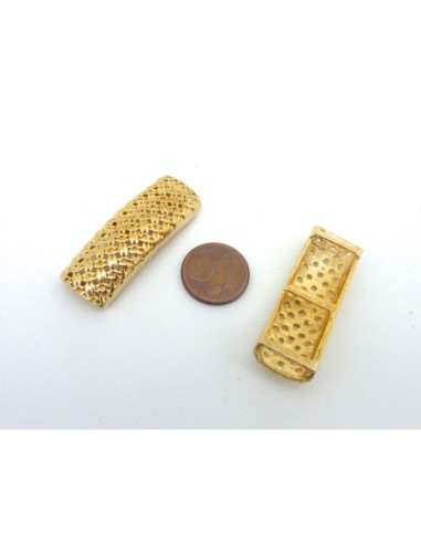 R-Perle passant rectangle filigrane 37mm en...