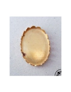 Support cabochon vintage en laiton