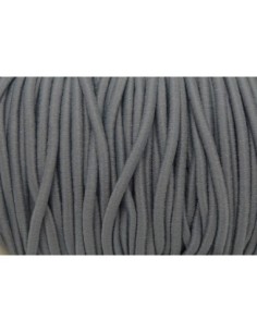 Cordon élastique 2mm gris pas cher 2