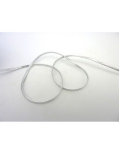 lanière simili cuir de couleur argenté 3mm 2