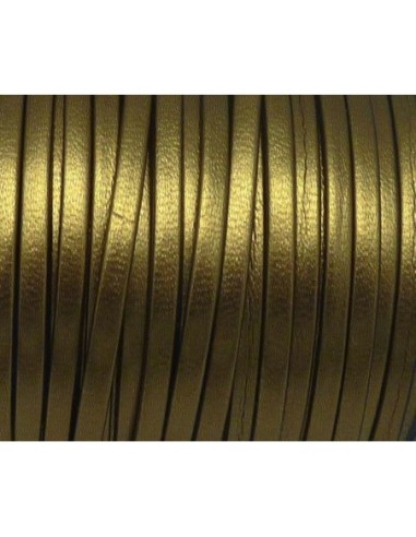 1m Lanière simili cuir 3mm de couleur doré très...