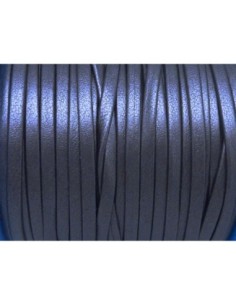 R-90cm Lanière simili cuir 3mm de couleur bleu nuit très...