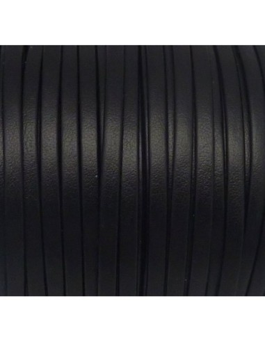 Lanière simili cuir 3mm de couleur noir très belle qualité