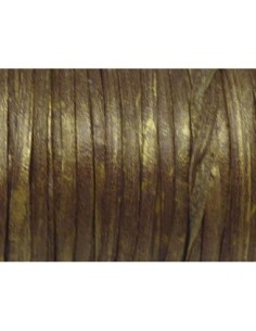 R-1m de lanière cuir plat 3mm de couleur doré chambré 2