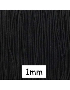 Fil élastique 1mm noir