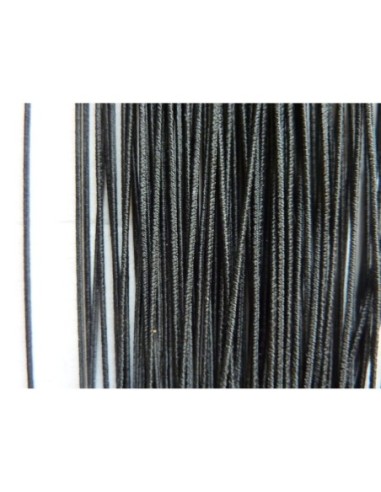 Cordon élastique de couleur noir 1mm