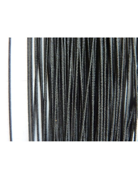 Cordon élastique de couleur noir 1mm